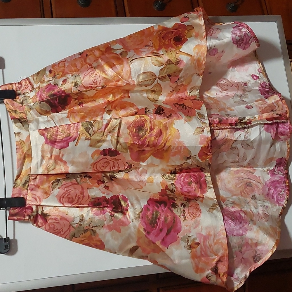 Bcx girls 2 piece high low floral skirt